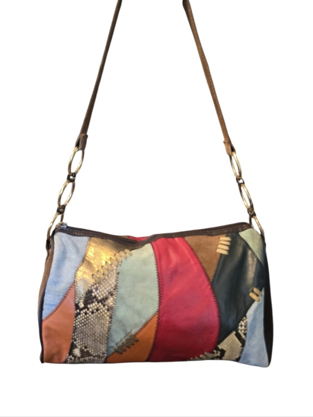 Dolce & Gabanna Vintage Patchwork Shoulder Bag In GUC